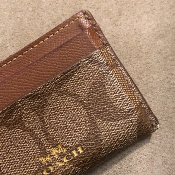 Coach Monogrammed Slim Card Case Wallet - Picture 10 of 16
